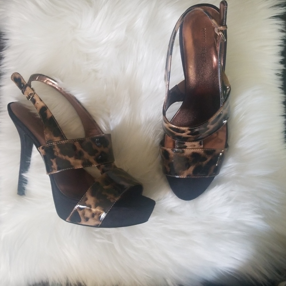 Nine West Animal print dress sandals